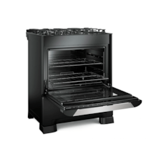 Fogão Mueller 5 Bocas Com Acendimento Automático Decorato Vetro G3 - Preto Fosco