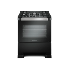 Fogão Mueller 5 Bocas Com Acendimento Automático Decorato Vetro G3 - Preto Fosco