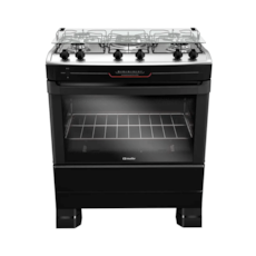 Fogão Mueller 5 Bocas Com Acendimento Automático MFI5BF - Preto Fosco