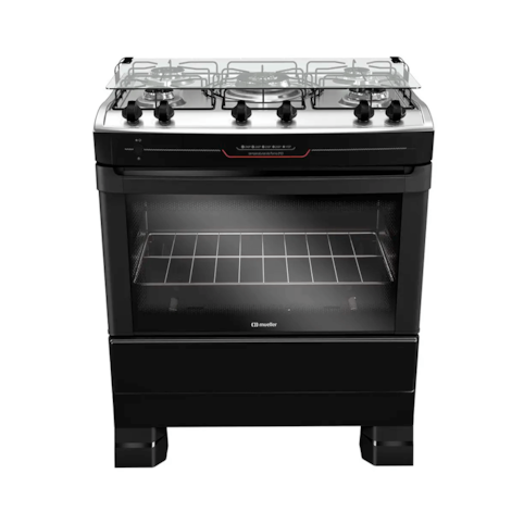 Fogão Mueller 5 Bocas Com Acendimento Automático MFI5BF - Preto Fosco