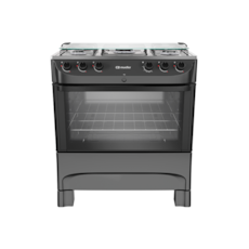 Fogão Mueller 5 bocas Com Acendimento Automático Preto Fosco - MFI5BB 