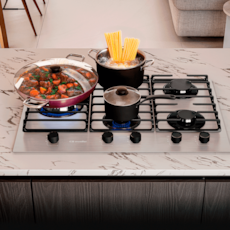 Fogão Mueller Cooktop com Acendimento Automático MCG5BL Tripla Chama - Aluminio