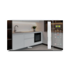 Forno Micro-Ondas Philco 33L PMO38E - Branco/Espelhado 220V