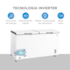 Freezer Horizontal Midea 508L MDRC698FZD013 Inverter - Bivolt