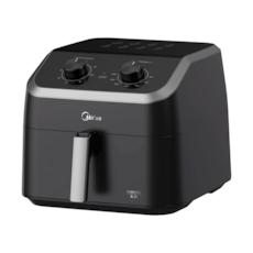 Fritadeira Elétrica Midea Air Fryer FWM85P1 Widemax 8,5L - Preto 110V