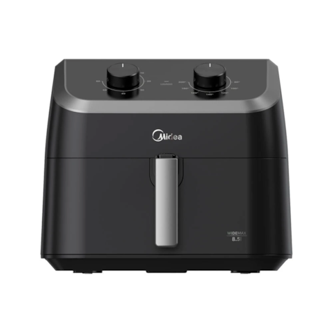 Fritadeira Elétrica Midea Air Fryer FWM85P1 Widemax 8,5L - Preto 110V