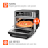 Fritadeira Elétrica Mondial Air Fryer AFO-25L-BI - Preto/Inox 110V