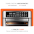 Fritadeira Elétrica Mondial Air Fryer AFO-25L-BI - Preto/Inox 110V