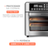 Fritadeira Elétrica Mondial Air Fryer AFO-25L-BI - Preto/Inox 110V