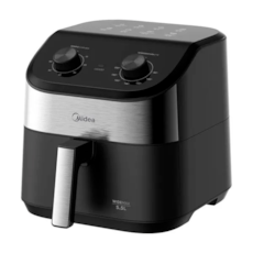 Fritadeira Midea Air Fryer FWM55P1 Widemax 5,5L - Preto 110V
