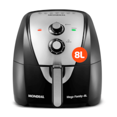 Fritadeira Mondial Air Fryer AFN-80-BI 8L - Preto/Inox 110V Fritadeira Mondial Air Fryer AFN-80-BI 8L - Preto/Inox 110V