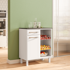 Fruteira Telasul Esmeralda 1 Porta e 1 Gaveta 820707-01 - Branco Fruteira Telasul Esmeralda 1 Porta e 1 Gaveta 820707-01 - Branco