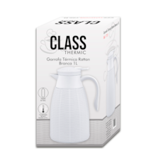 Garrafa Térmica Class Home Rattan 1L 1751 - Branco
