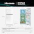 Geladeira/Refrigerador Hisense 381L RT375N3 Inverter Frost Free- Branco 220V 