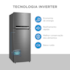Geladeira/Refrigerador Midea 394L MD-RT533EVD461 Frost Free Inverter - Inox 110V 