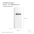 Geladeira/Refrigerador Midea 425L MDRT572EVD013 Inverter - Branco Bivolt 