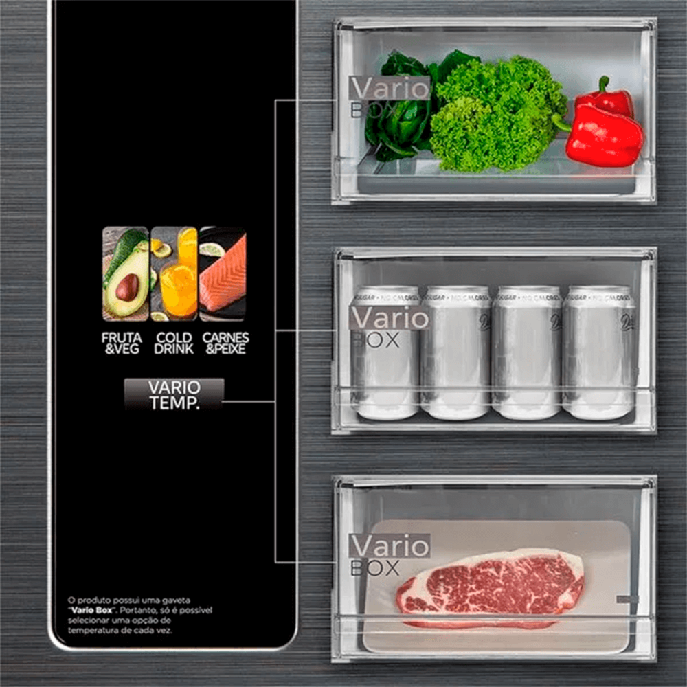 Geladeira/Refrigerador Multidoor Midea 474L MD-RF691FGD463/FF