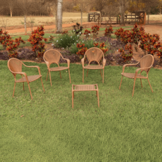 Jogo de área WJ Pluma - 04 Cadeiras 