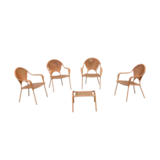 Jogo de área WJ Pluma - 04 Cadeiras 