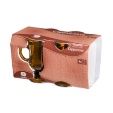 Jogo de Caneca Wheaton Cappuccino 4 Peças Ambar - 5283 Jogo de Caneca Wheaton Cappuccino 4 Peças Ambar - 5283