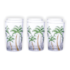 Jogo De Copos Agua Palm Tree Color - Class Home 1156 - 6 Peças