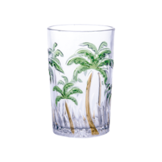 Jogo De Copos Agua Palm Tree Color - Class Home 1156 - 6 Peças