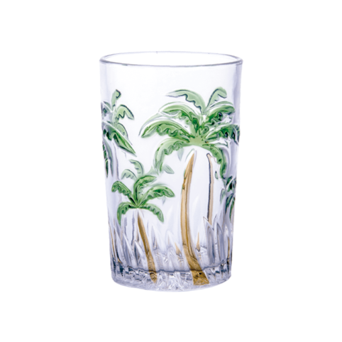 Jogo De Copos Agua Palm Tree Color - Class Home 1156 - 6 Peças