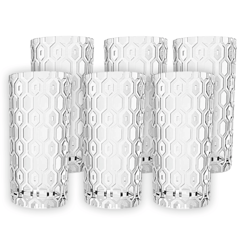 Jogo de Copos Full Fit Favos Cirstal 6 Peças - 31288