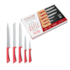Jogo de Facas Euro 5 Peças Colorstone 3120 - Vermelho