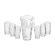 Jogo de Jarra com Copos Wolff Queen 7 Peças - 20749 Jogo de Jarra com Copos Wolff Queen 7 Peças - 20749