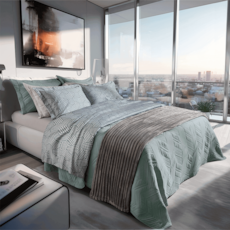 Jogo de Lençol Corttex King Living 300 Fios - 5509 Jogo de Lençol Corttex King Living 300 Fios - 5509