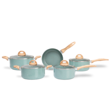 Jogo de Panelas Brinox 5 Peças Botanika Com Indução 4815/102 - Verde