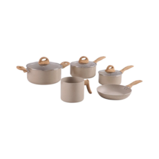 Jogo de Panelas Brinox 5 Peças Ceramic Smart Plus C/Indução Areia - 4774/105 