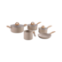 Jogo de Panelas Brinox 5 Peças Ceramic Smart Plus C/Indução Areia - 4774/105 