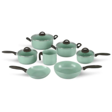 Jogo de Panelas Brinox 7 Peças Suprema 7245/101 - Verde Jogo de Panelas Brinox 7 Peças Suprema 7245/101 - Verde