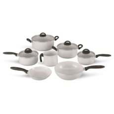 Jogo de Panelas Brinox 7 Peças Suprema Revestido Cerâmic 7244/101 - Vanilla