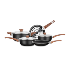 Jogo de Panelas MTA Ceramic 5 Peças - 2012 Preto Jogo de Panelas MTA Ceramic 5 Peças - 2012 Preto