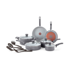 Jogo de Panelas Tefal Recycled Cerâmic 10 Peças C585SE64 - Cinza