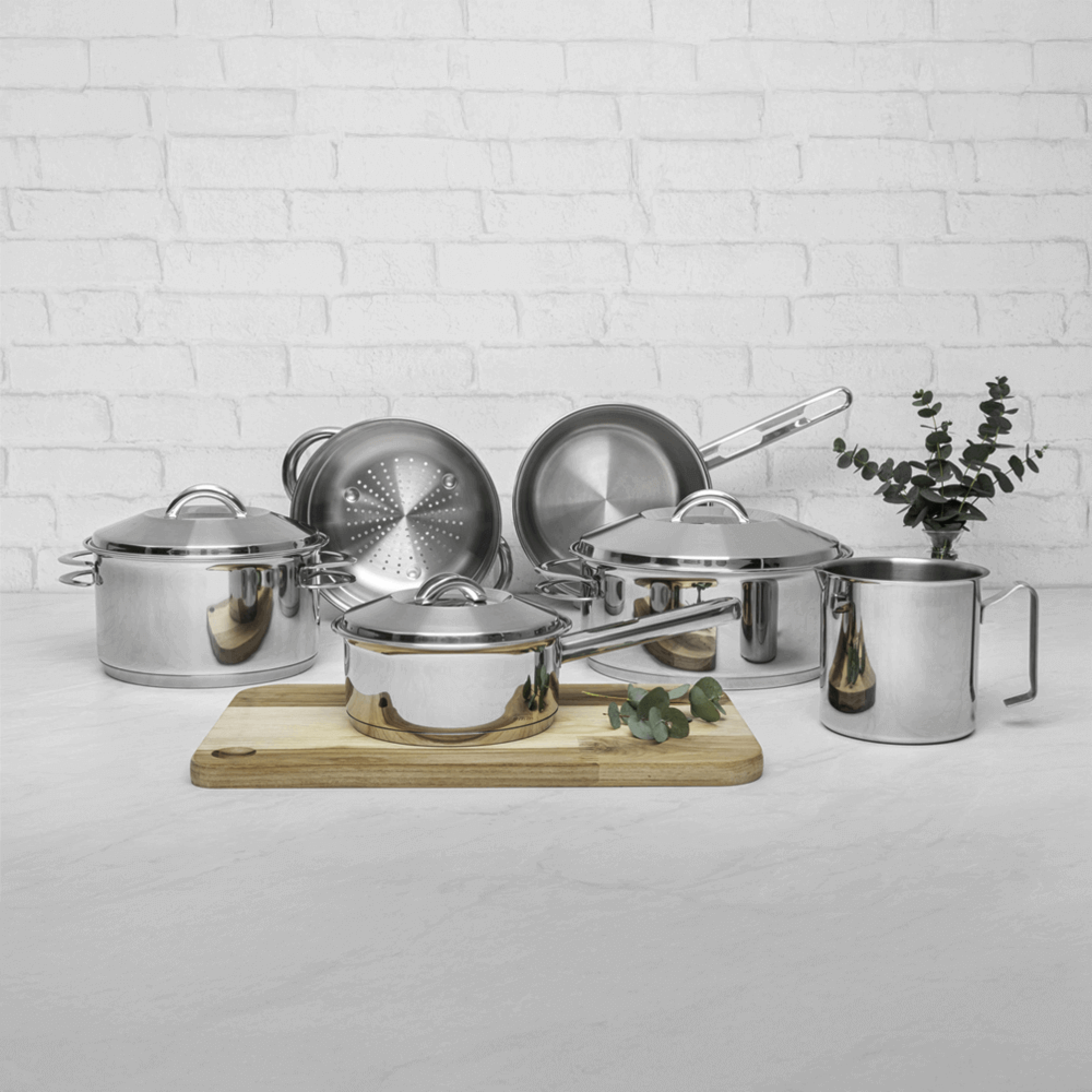 Jogo de Panelas Tramontina 6 Peças Solar - Inox 65510/200 - Martinello