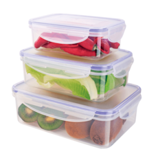 Jogo de Potes Euro 3 Peças Hermético 3697 - Azul Jogo de Potes Euro 3 Peças Hermético 3697 - Azul