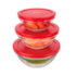 Jogo de Potes Euro Home 3 Peças VDR7093 - Vermelho