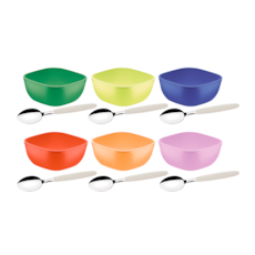 Jogo de Sobremesa Tramontina 6 Peças Mix color - 25099/885 Jogo de Sobremesa Tramontina 6 Peças Mix color - 25099/885