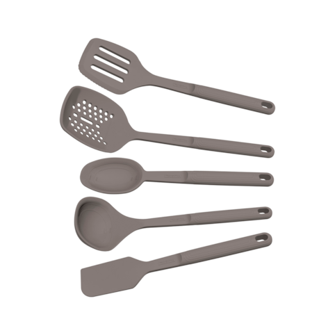 Jogo de Utensílios Tramontina 5 Peças Softta 25899/600 - Preto 