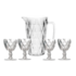 Jogo Jarra e Taça Class Home Diamante Clear 5 Peças - 2266