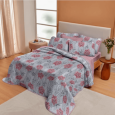 Kit Cobre Leito Edromania Queen Elegance Malha 3513 - Sortido Kit Cobre Leito Edromania Queen Elegance Malha 3513 - Sortido