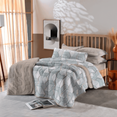 Kit Cobre Leito Edromania Queen Europa Malha 2103 - Sortido Kit Cobre Leito Edromania Queen Europa Malha 2103 - Sortido