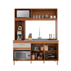 Kit Cozinha Indekes Enne - Freijo / Off White
