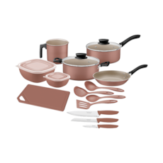 Kit Cozinha Tramontina 14 Peças Turim - Mocaccino 28299/310