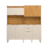 Kit Demóbile Pitaya 7 Portas e 2 Gavetas 97221 - Cinamon/Off White