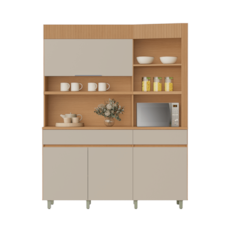 Kit Nesher Realeza - Carvalho/Greige